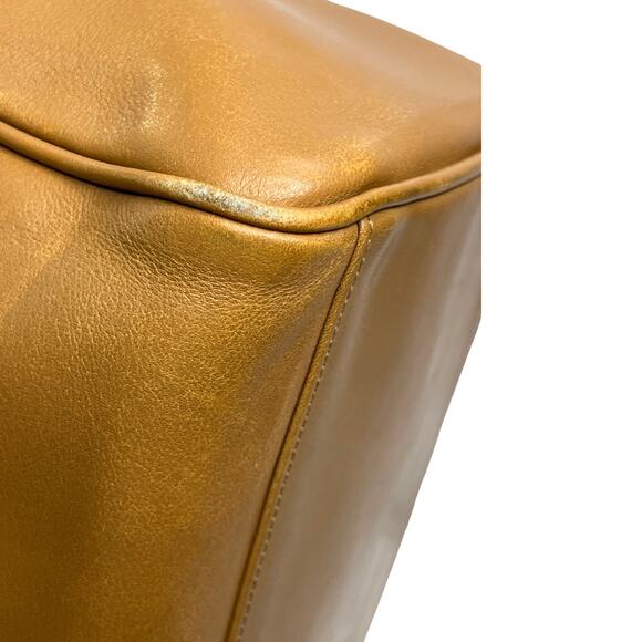 Vintage Fendi S.A.S. Roma Caramel Leather Shoulder Bag with Buckle Flap - Picture 13 of 16